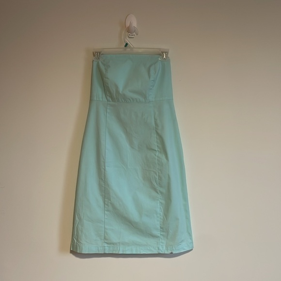 Y2K Gap Tube Dress 4 Light Blue Mint Mini Stretch 2004 Strapless NWT Deadstock - Picture 2 of 15